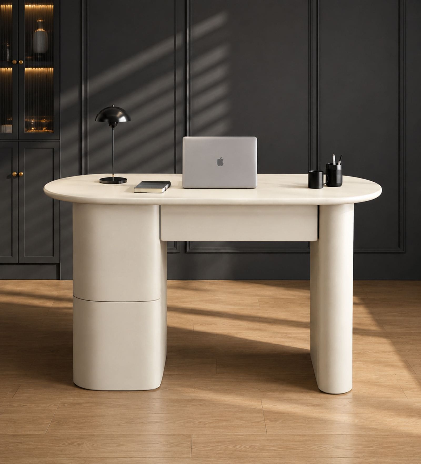 Leyah Office Desk In Mango Wood Finish