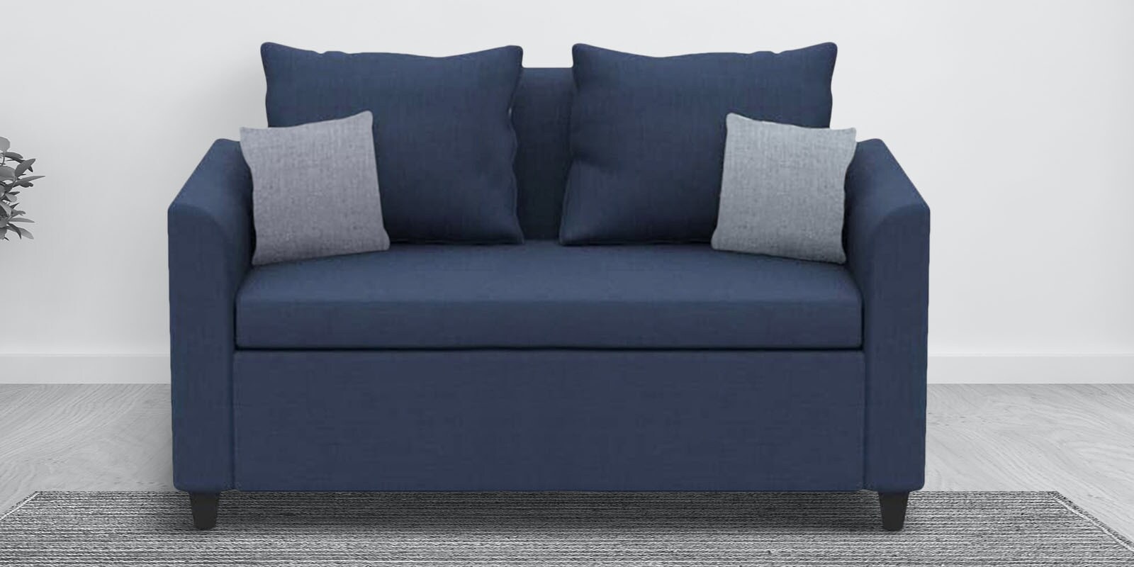 Lenorio 2 Seater Sofa in Blue-Grey Colour