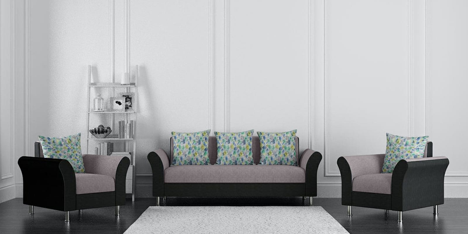 Leo 3+1+1 Sofa Set in Multi Colour