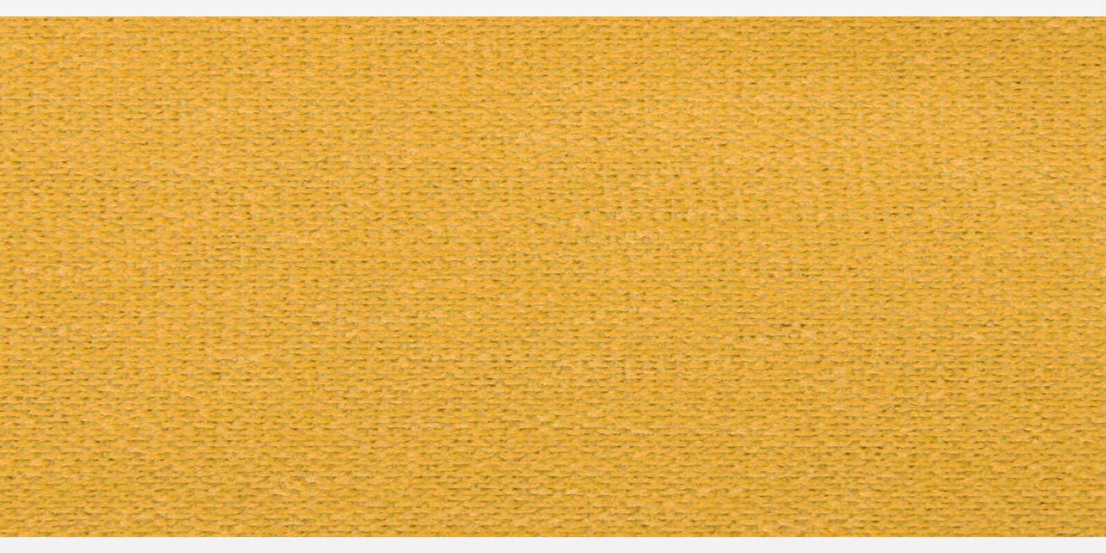 Leona Chenille Fabric 3 Seater Sofa in Camel Yellow Colour