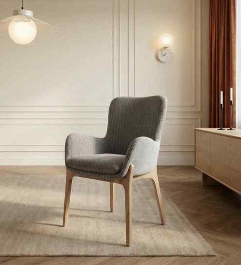 Le Dame Dining Chair In Ash Braid Finish