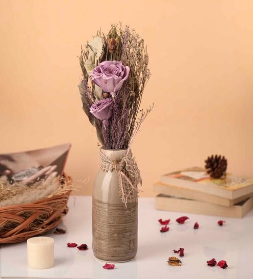 Lea Dried Lavender Ceramic Artificial Flower