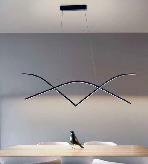 LED 4 Ft Black Bird Modern Hanging Light- Colour Temp -4000K