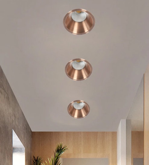 LED Aluminium 3 watt LED Downlight Recessed Light (Warm White Light)