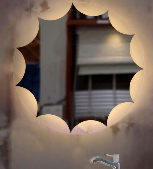 Silver Glass Lineart LED Mirror-image-18