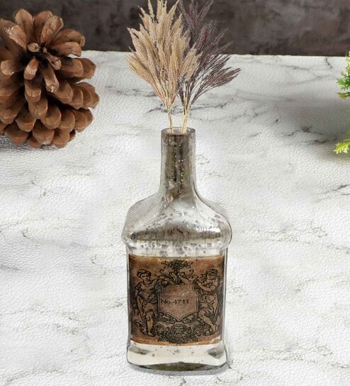 de maison decor Legacy Antique Silver Glass Decorative Vase-picture-19
