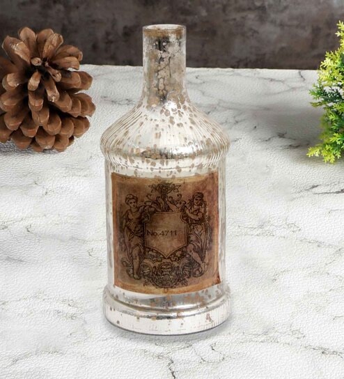 de maison decor Legacy Antique Silver Glass Decorative Vase-picture-12