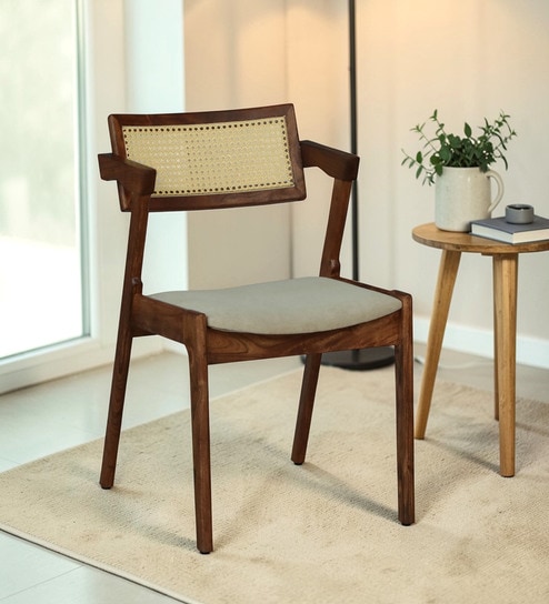 Lehesten Acacia Wood Dining Chair In Natural Finish ( Set of 2 )