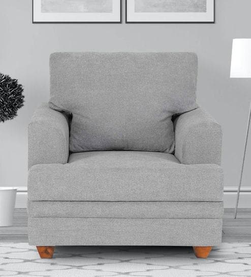 Leipzig 1 Seater Sofa in Grey Colour
