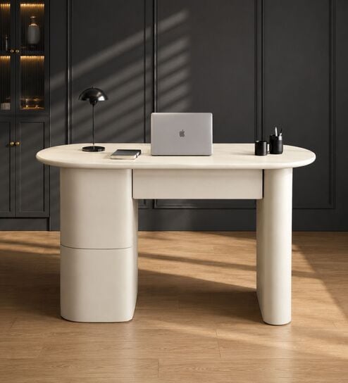 Leyah Office Desk In Mango Wood Finish
