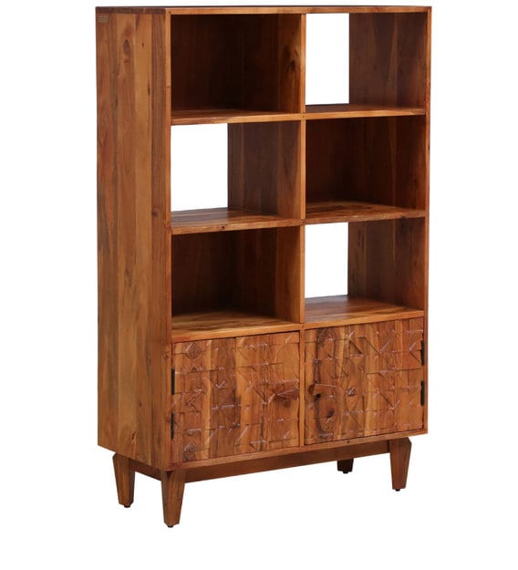 Buy Lennart Solid Wood Book Shelf in Vintage Walnut Finish by ...