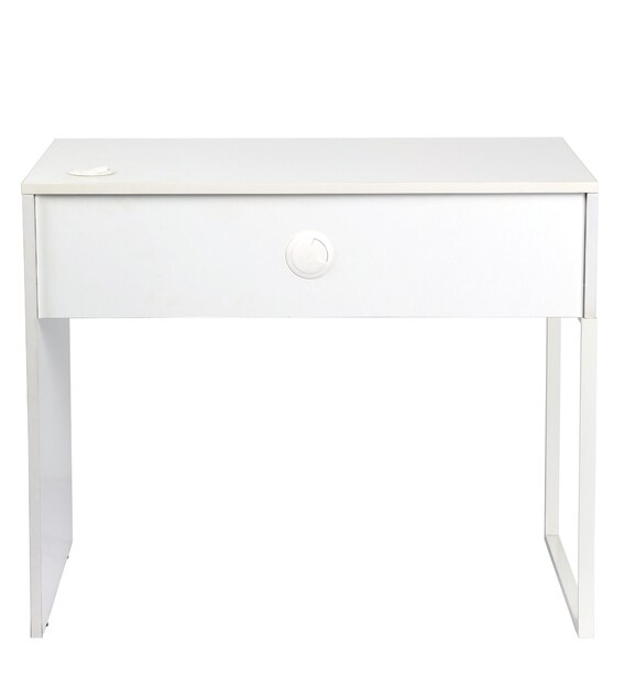 Buy Leo Mini Writing Table in White Colour by Atmosphere Online