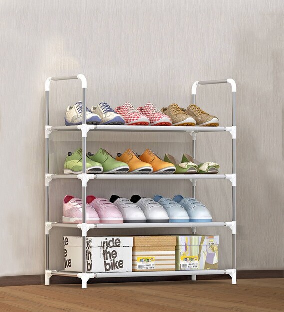 Buy Leo Shoe Rack In Grey Colour By Diy Furniture Online Open Shoe Racks Shoe Racks Furniture Pepperfry Product