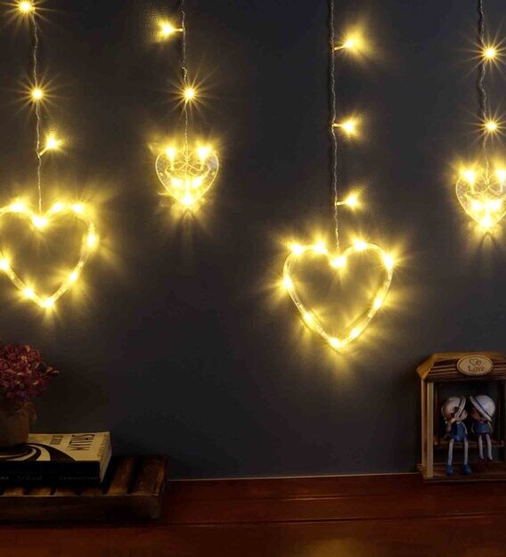 heart with lights decoration