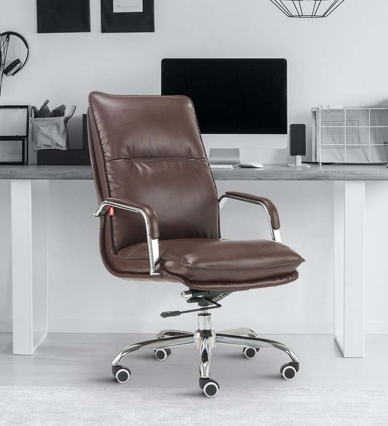 Buy Camden Executive Chair in Brown by Durian Online High Back