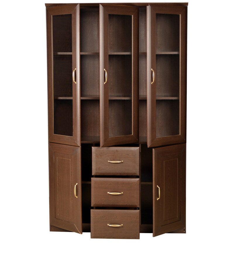Buy Legacy Three Door Bookcase in Wenge by HomeTown Online Book Cases