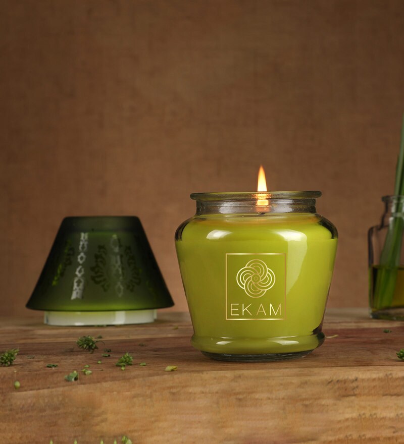 Buy Lemongrass Aroma Scented Candle By Ekam Online Scented Candles