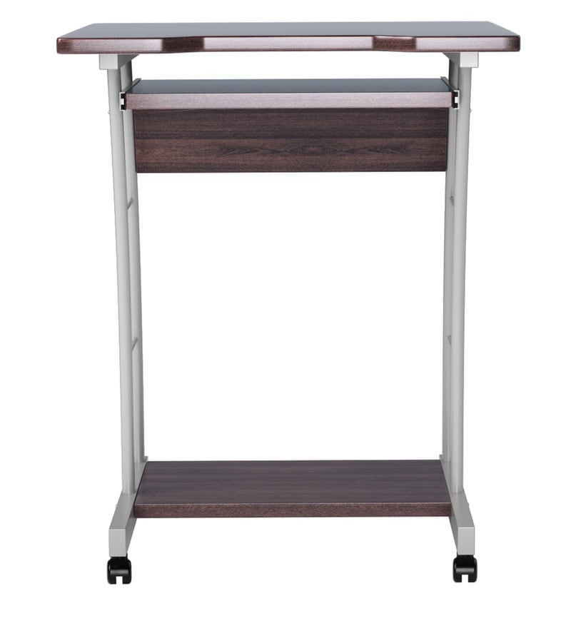 Buy Leo Computer Table in Walnut Finish Online - Computer Tables ...