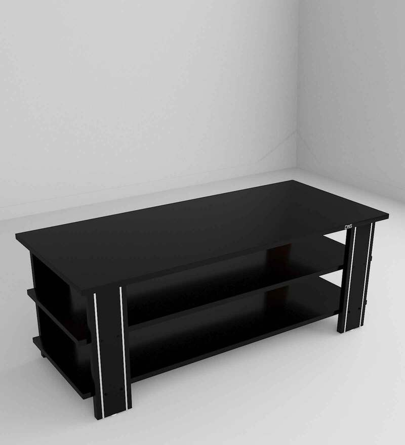 Buy Leonid Coffee Table in Black Finish by DAS Online Modern Coffee