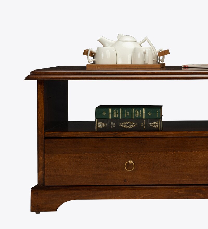 Buy Lewis Coffee Table in Dark Oak Colour by Durian Online Modern Coffee Tables Coffee