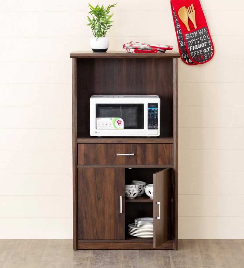 Buy Lewis Microwave Cart In Brown Color by Home Centre Online ...