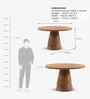 Le Dame 4 Seater Dining Table In Acacia Wood Finish