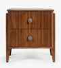 Le Roi Bedside With Jodhpur TPR On Knobs In Brown Finish