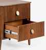 Le Roi Bedside With Jodhpur TPR On Knobs In Brown Finish