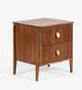Le Roi Bedside With Jodhpur TPR On Knobs In Brown Finish