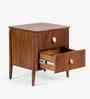 Le Roi Bedside With Jodhpur TPR On Knobs In Brown Finish