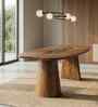 Le Roi 6 Seater Dining Table In New Teal Light Finish