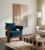 Le Roi Lounge Chair In New Teal  Finish