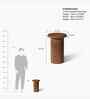 Le Roi Side Table In Acacia Wood Finish