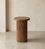 Le Roi Side Table In Acacia Wood Finish