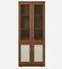 Leader Book Case in Leon Teak Finish With Lock