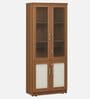 Leader Book Case in Leon Teak Finish With Lock