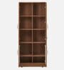 Leader Book Case in Leon Teak Finish With Lock