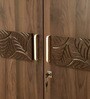 Leaf 3 Door Wardrobe in Wenge Finish