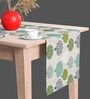 Leaf Art   Multicolor (84 x 12) Cotton Canvas Table Runner