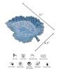 Leaf Blue Ceramic Appetizer Platter