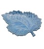 Leaf Blue Ceramic Appetizer Platter