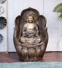 Leaf Buddha Antique Gold Fiber Glass Indoor Fountain