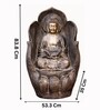 Leaf Buddha Antique Gold Fiber Glass Indoor Fountain