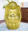 Leaf Buddha Lime Green Fiber Glass Indoor Fountain