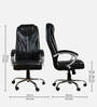 Leaf Leatherette Executive Chair in Black Colour Leaf Leatherette Executive Chair in Black Colour