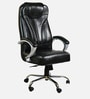 Leaf Leatherette Executive Chair in Black Colour Leaf Leatherette Executive Chair in Black Colour