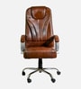 Leaf Leatherette Executive Chair in Brown Colour Leaf Leatherette Executive Chair in Brown Colour