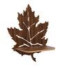 Leaf MDF Wall Shelf In Brown