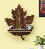 Leaf MDF Wall Shelf In Brown
