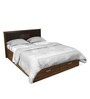 Leaf Queen Size Bed with Storage in Wenge Finish